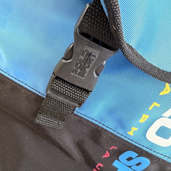 Vintage Ralph Lauren Polo Sport Backpack Book Bag Blue Black GorpCore 90's - Picture 3 of 9